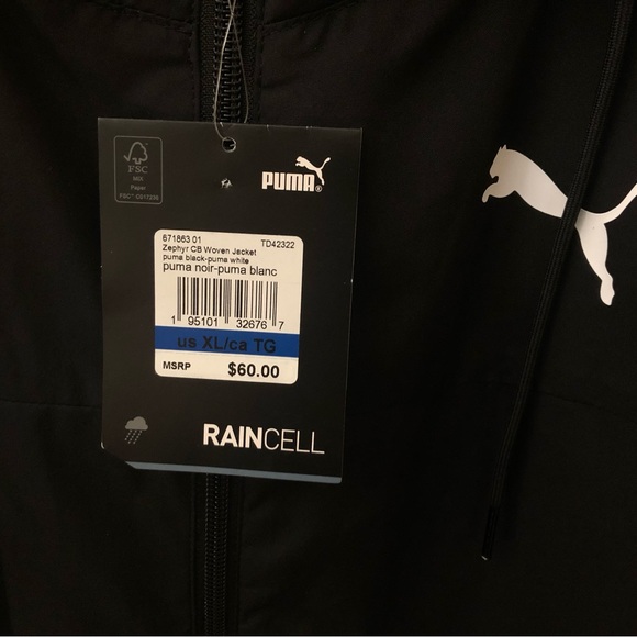 NWT Puma Zephyr RainCell Full Zip Hooded Jacket Women’s XL - Picture 10 of 10